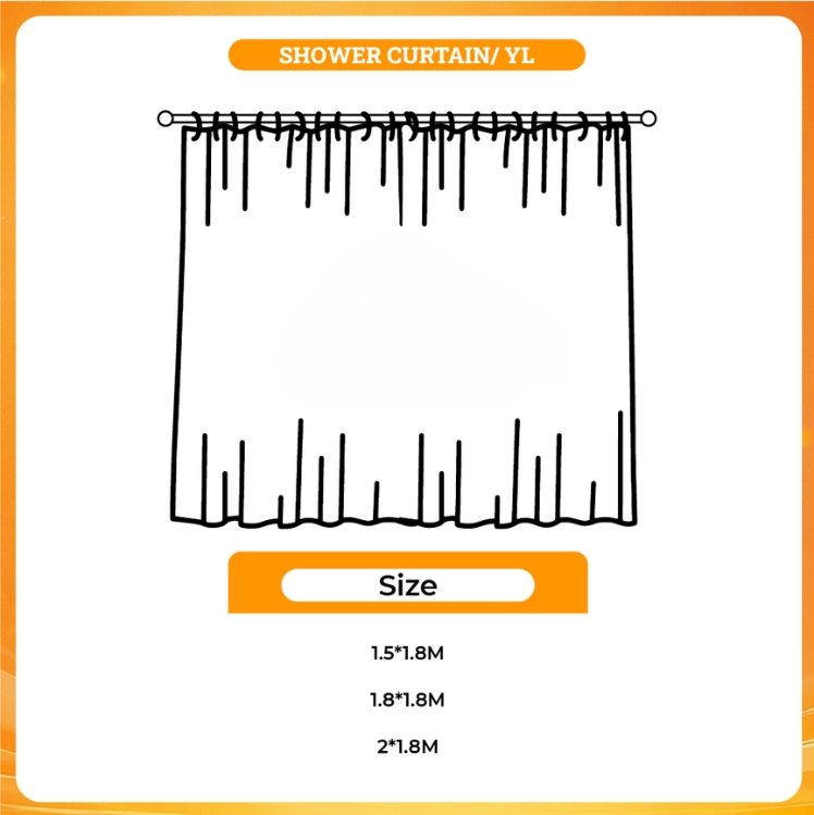 3D shower curtain - Skip And Loafer Store