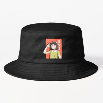 Cute Mitsumi With Simple Design Bucket Hat