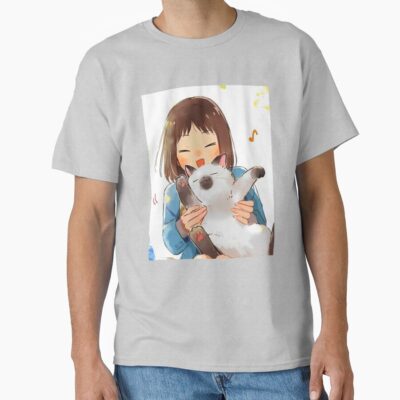 Skip And Loafer Manga Series Mitsumi And Cat T-shirt