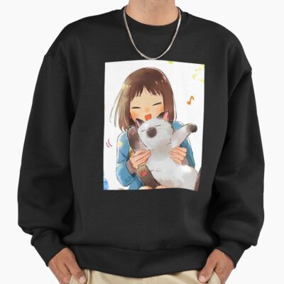 Skip And Loafer Manga Series Mitsumi And Cat Sweatshirt
