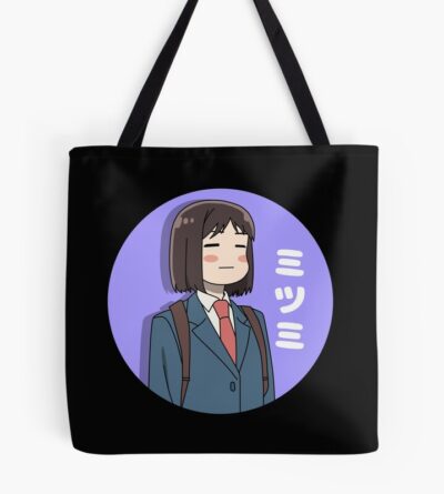 Cute Mitsumi Chan With Japanese Text Tote Bag