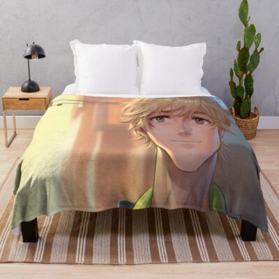 Skip And Loafer Cover Image Throw Blanket