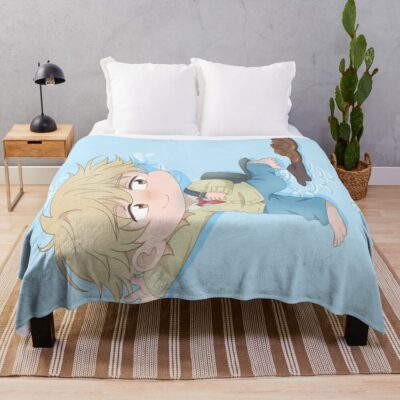 Chibi Sousuke Shima Throw Blanket