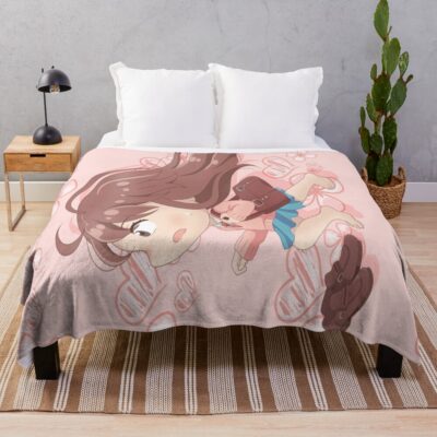 Chibi Mika Egashira Throw Blanket