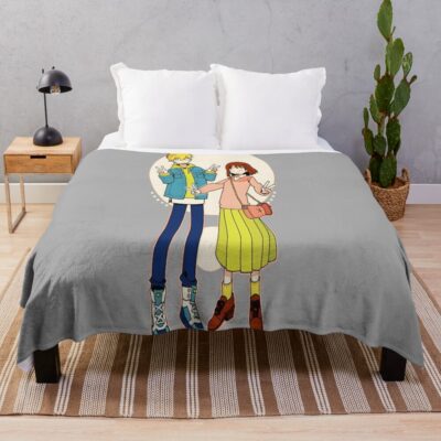 Skip To Loafer Skip And Loafer Having Fun Throw Blanket