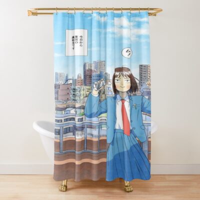 Skip And Loafer Anime Shower Curtain