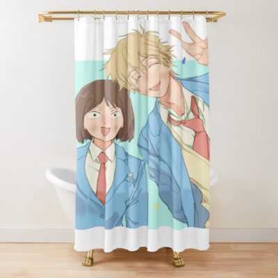 Skip And Loafer Manga Series Shower Curtain