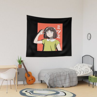 Cute Mitsumi With Simple Design Tapestry