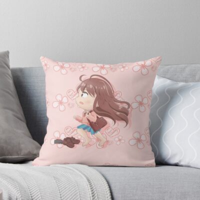 Chibi Mika Egashira Throw Pillow