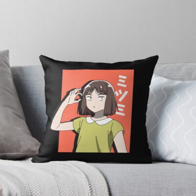 Cute Mitsumi With Simple Design Throw Pillow