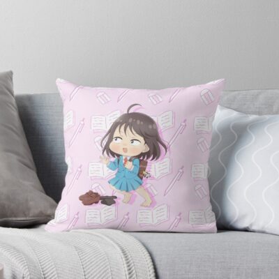Chibi Mitsumi Iwakura Throw Pillow